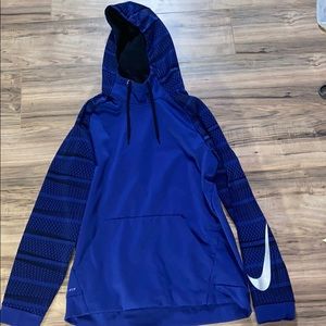 Nike dri-fit Blue and Black hoodie